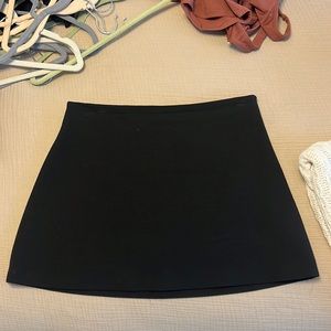 Black mini skirt